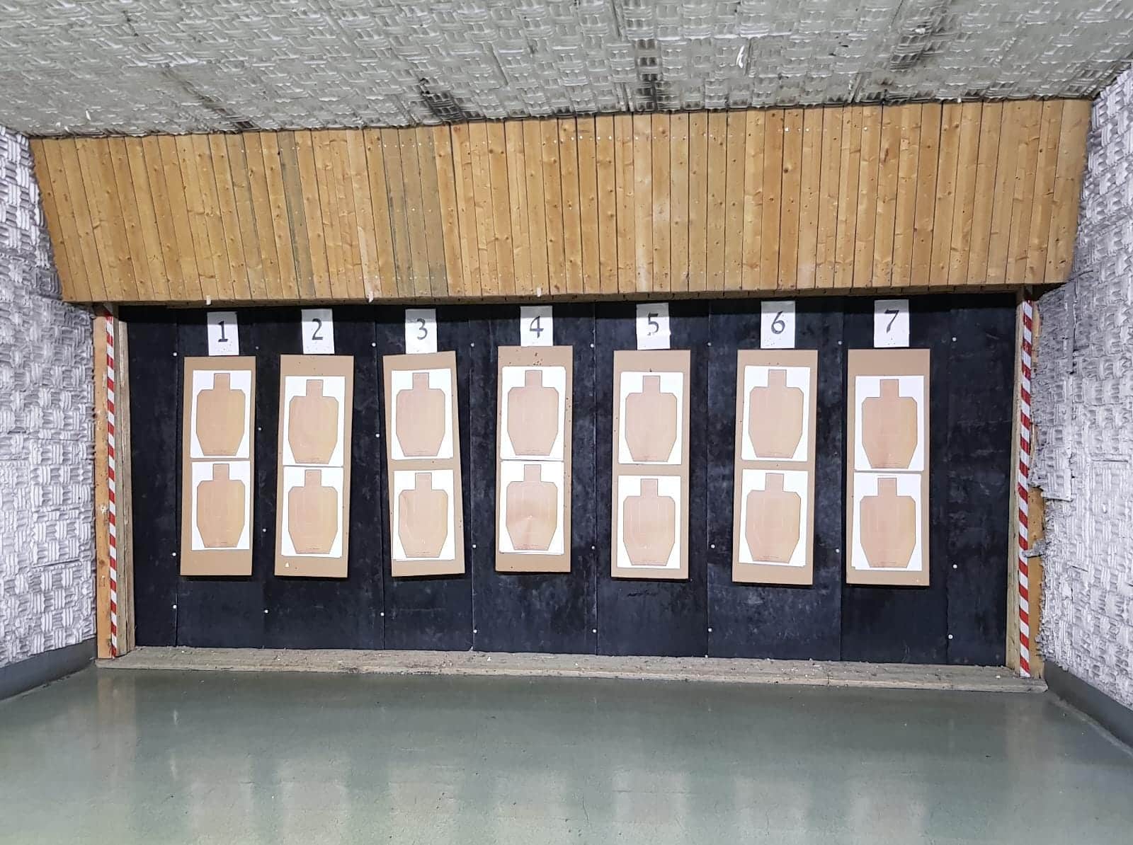 Ballistic shield rubber for ranges